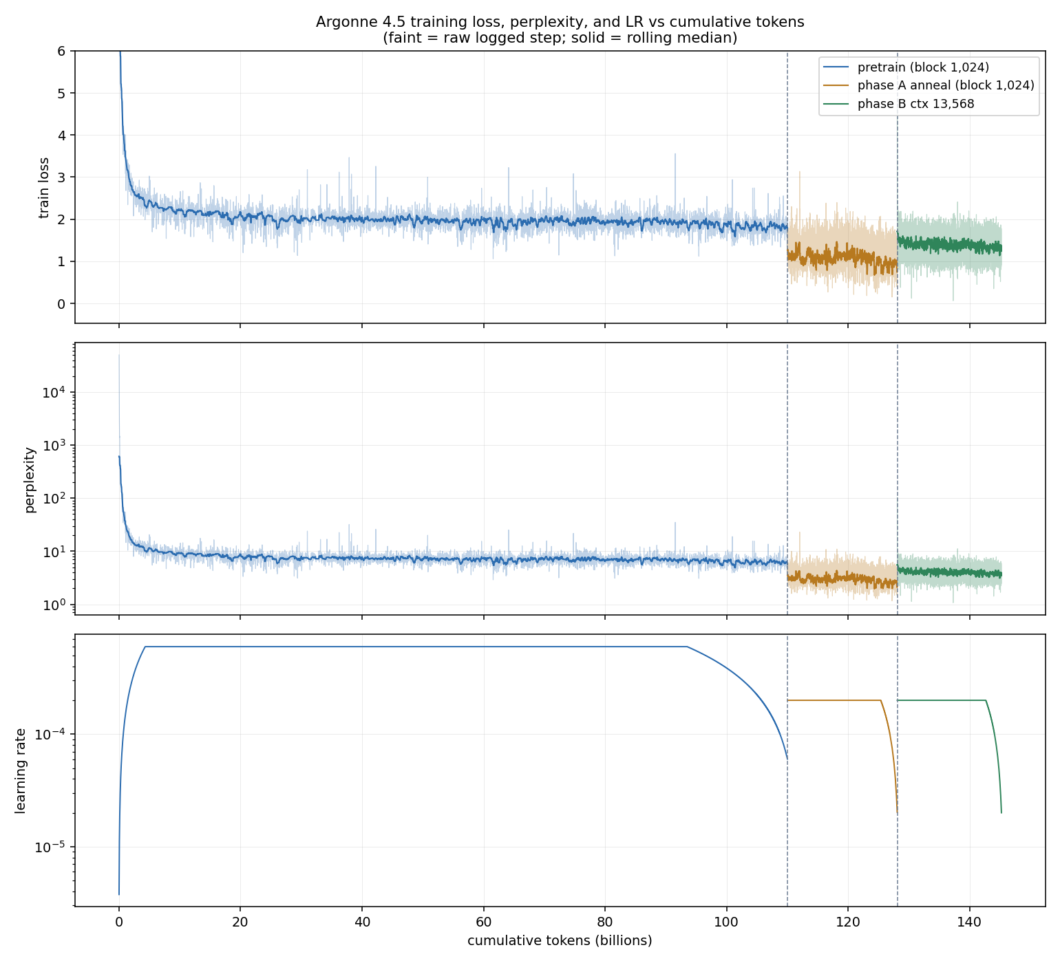 Training loss curve